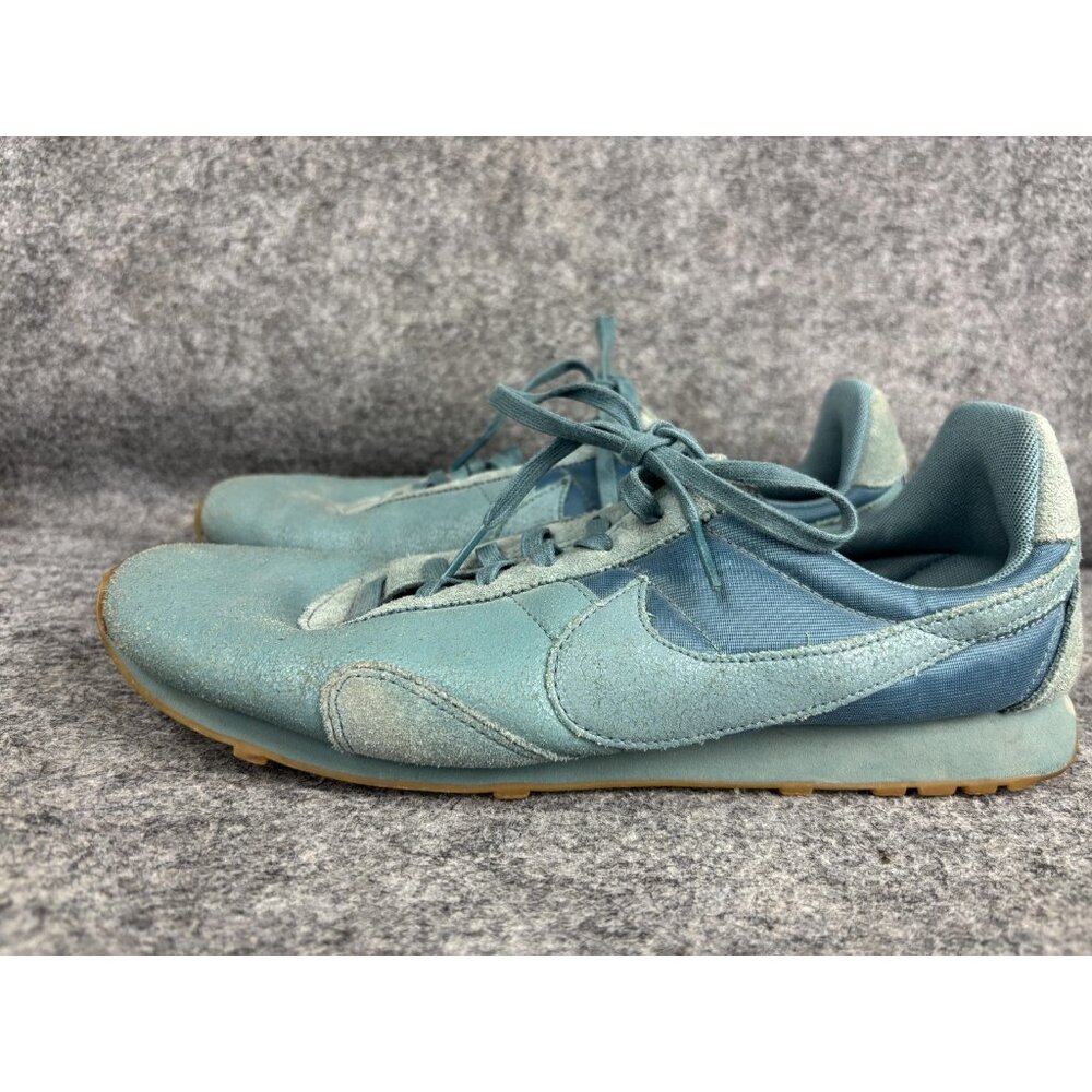 Nike Running Shoes Womens Size 9.5 Blue Waffle Trainerβ Suede Nylon Retro
